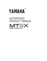 Yamaha MT2X Manualul proprietarului
