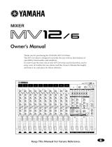 Yamaha MV12/6 Manual de utilizare