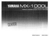 Yamaha MX-1000 Manualul proprietarului