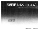 Yamaha MX-800 Manualul proprietarului