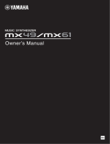 Yamaha MX61 Manualul proprietarului