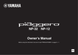 Yamaha Piaggero NP-12 Manualul proprietarului