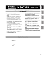 Yamaha NS-C325 Manual de utilizare