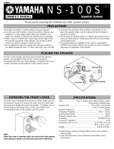 Yamaha NS-100S Manualul proprietarului