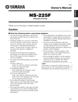 Yamaha NS-225F Manual de utilizare