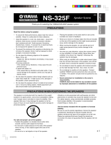 Yamaha NS-325F Manualul proprietarului