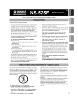 Yamaha NS-525F Manualul proprietarului