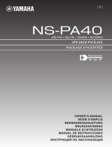 Yamaha NS-PA40 Black Manual de utilizare