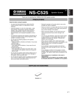 Yamaha NS-C525 Manualul proprietarului