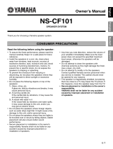 Yamaha NS-CF101 Manualul proprietarului