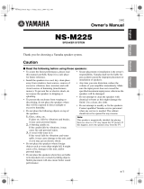 Yamaha NS-M225 Manualul proprietarului
