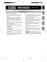 Yamaha NS-M325 Manualul proprietarului