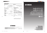 Yamaha NS-P116 Manualul proprietarului