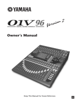 Yamaha O1v Manual de utilizare