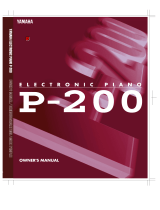 Yamaha P-200 Manualul proprietarului