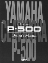 Yamaha P-500 Manualul proprietarului