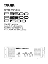 Yamaha P3500 Manualul proprietarului