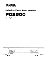 Yamaha PD2500 Manualul proprietarului