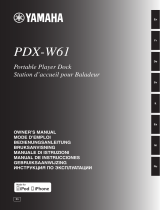 Yamaha PDX-W61 Manualul proprietarului