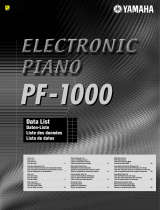 Yamaha PF-1000 Fișa cu date