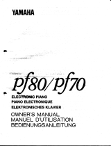 Yamaha PF-80 Manualul proprietarului