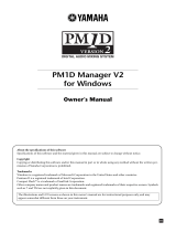 Yamaha PM1D Manualul proprietarului