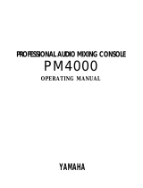 Yamaha PM4000 Manual de utilizare