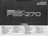 Yamaha PortaSound PSS-270 Manualul proprietarului