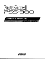 Yamaha PSS-380 Manualul proprietarului