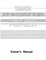 Yamaha PSR-R300 Manualul proprietarului