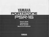 Yamaha PSR-16 Manual de utilizare