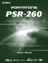 Yamaha PortaTone PSR-260 Manual de utilizare