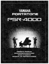 Yamaha PSR-4000 Manualul proprietarului
