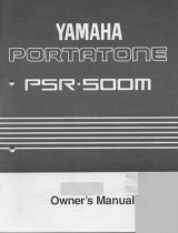 Yamaha PSR-500m Manualul proprietarului