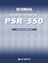 Yamaha PortaTone PSR-550 Manualul proprietarului