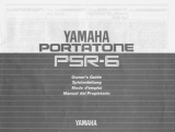 Yamaha PortaTone PSR-6 Manualul proprietarului
