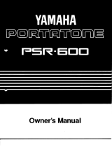 Yamaha Portatone PSR-600 Manualul proprietarului