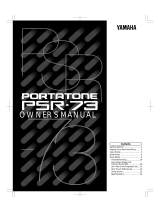 Yamaha PortaTone PSR-73 Manualul proprietarului