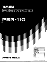 Yamaha PSR-110 Manualul proprietarului