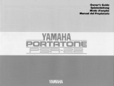 Yamaha Portatone PSR-22 Manualul proprietarului