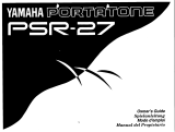 Yamaha PSR-27 Manualul proprietarului