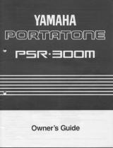 Yamaha PSR-300m Manualul proprietarului