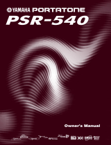 Yamaha PSR-540 Manualul proprietarului