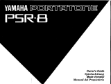 Yamaha Portatone PSR-8 Manualul proprietarului