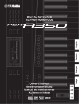 Yamaha PSR-A350 Manualul proprietarului