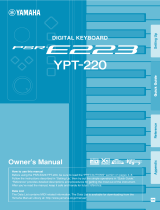 Yamaha YPT210 - Portable Keyboard w/ 61 Full-Size Keys Manualul proprietarului