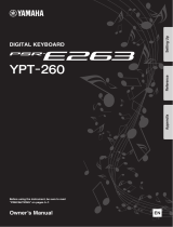 Yamaha PSR-E263 Manualul proprietarului