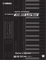 Yamaha PSR-E353 Manualul proprietarului