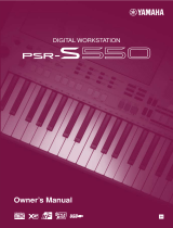 Yamaha PSR-S550 Manualul proprietarului
