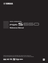 Yamaha PSR-S650 Manual de utilizare
